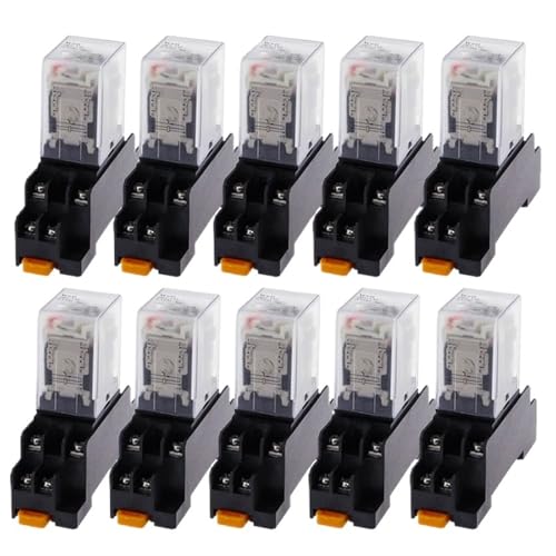 LY2NJ HH62P HHC68A-2Z Elektronische Micro Mini Elektromagnetische Relais 10A 8PIN Spule DPDT Mit Sockel Basis DC12V 24VAC 110AC 220V 10Pcs(AC,48V) von QEJBQKWU
