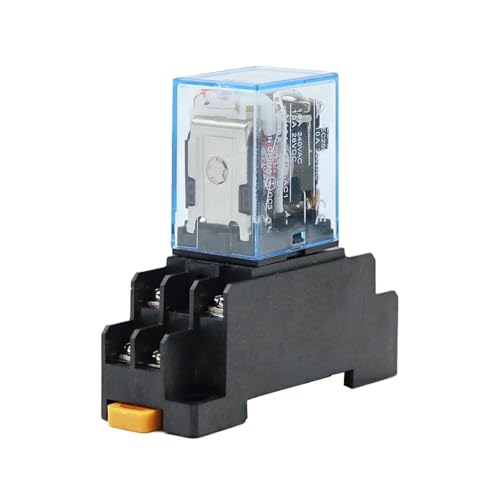 LY2NJ Kleines elektromagnetisches Leistungsrelais DC12V DC24V AC110V AC220V Kleines Relais 10A 8-polige Spule DPDT mit Sockelsockel 1 Stück(DC,36V) von QEJBQKWU