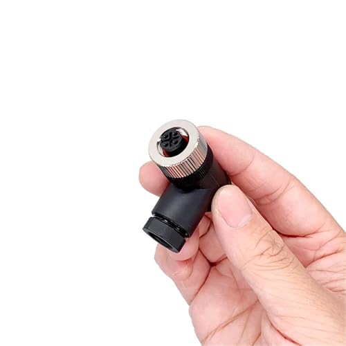 M12 Sensorstecker Gerader Winkel Männlich Weiblich Schraube Gewinde Kupplung 3 4 5 8 Pin 1 Stücke(Straight Male PG9,8P) von QEJBQKWU