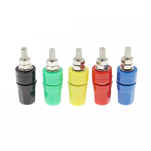 M4X36 Reinem Kupfer Terminal 4MM Banana Jack Buchse 20A Binding Post Banana Stecker 5Pcs(5 colours) von QEJBQKWU