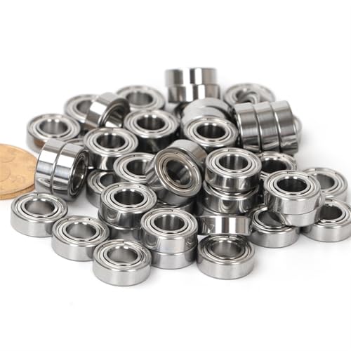 Miniatur-Hochgeschwindigkeitslager MR105 MR52 MR62 MR63 MR74 MR83 MR84 MR85 MR95 MR93 MR104 MR106 MR115 MR117 MR126 MR128 MR137 MR148ZZ 10 Stück(Mr83zz - 3 X8x3) von QEJBQKWU