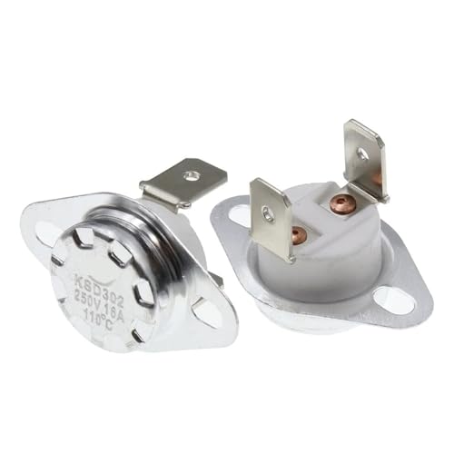 Normalerweise geöffneter KSD302 16A 250V 110-140 Grad Keramik KSD301 Normalerweise geschlossener Temperaturschalter Thermostat 1St(Normally closed,130C) von QEJBQKWU