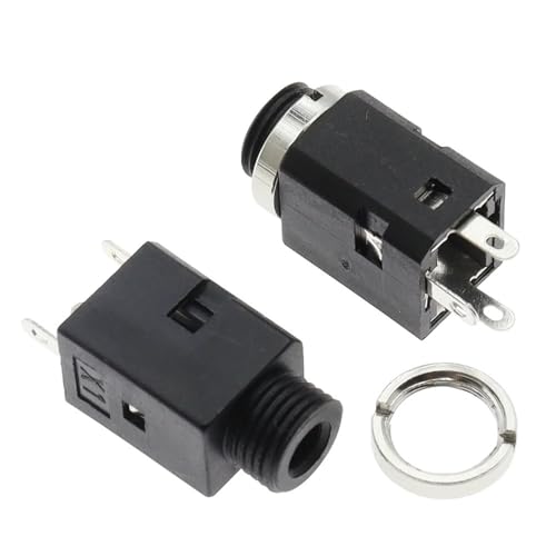 PJ-341 DC30V 0.5A 3,5 MM Audio-Anschlussstecker Vertikal 3Pin Mit Mutter PJ341 5 Stücke PJ-341 DC30V 0.5A 3,5 MM Audio-Anschlussstecker Vertikal 3Pin Mit Mutter PJ341 5 Stücke von QEJBQKWU