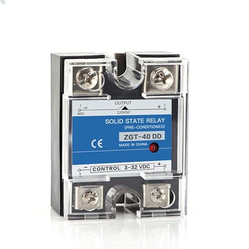 SSR-10DD 25DD 40DD 200A 600A SSR Einphasige DC Steuerung DC Kühlkörper 3-32VDC Zu 220VDC 600V 10A 25A 40A DD Solid State Relais 1Pcs(150DD 220V) von QEJBQKWU