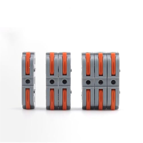 Schnellspleißen Multiplex Hebel Drahtverbinder Verbindung 1-zu-1 Inline Compact Splice Isolierte Klemme 1St(40PCS With Box) von QEJBQKWU