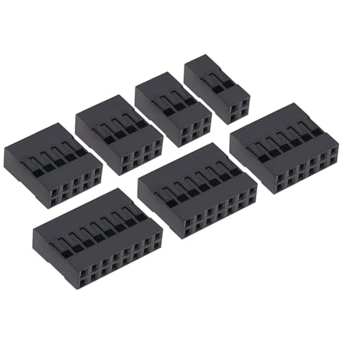 Shell 2,54 MM Doppel Kabel Fall Kunststoff Shell Jump Linie Shell 10Pcs(2x2Pin) von QEJBQKWU