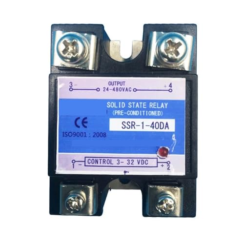 Solid State Relay SSR Single Pahse Solid State Relay Module SSR 40A 60A 80A 100A Eingang 3~32VDC Ausgang 35~480VAC 1St(100A) von QEJBQKWU
