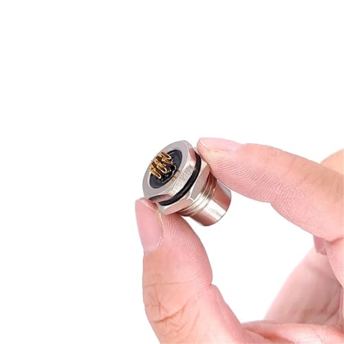 Vordermutter Flanschbuchse 3/4/5/8-polig M1216 Schraube Gewinde Männlich Weiblich M16 M12 Sensorstecker Montageloch 16mm 1St(Female 8pin) von QEJBQKWU