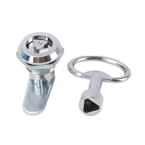 Zink-legierung Dreieckigen Zylinder Cam Lock Elektrische Schrank Mit Schlüssel Verteilung Box Schrank Zunge Schlösser Mit Schlüssel 3sets(3Sets-no key-Zinc) von QEJBQKWU