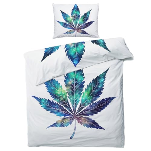 QEODAH Weed Bettwäsche 200x200 Winter - Cannabis Marihuana Bettbezug 200x200 3 Teilig - Wendebettwäsche & 2 Kissenbezug 80x80 cm - Weiche Mikrofaser Bettwäsche-Sets mit Reißverschluss QEODAH Weed Bettwäsche 200x200 Winter - Cannabis Marihuana Bettbezug 200x200 3 Teilig - Wendebettwäsche & 2 Kissenbezug 80x80 cm - Weiche Mikrofaser Bettwäsche-Sets mit Reißverschluss von QEODAH