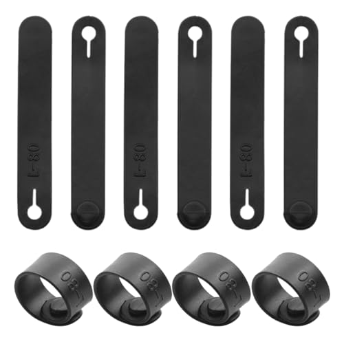 QEQSHQO 10pcs Kabelbinder Gummi Kabel Organizer Halter Drahtführungsgurt für Motorrad Auto Mechanisches Produkt Haushalts Ladekabel von QEQSHQO