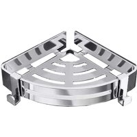 Eckregal fürs Badezimmer aus Edelstahl – Aufbewahrung ohne Bohren von QERSTA