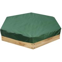 Grüne, sechseckige Bunkerabdeckung aus 210D Oxford-Gewebe. Staub- und wasserdichte, UV-beständige Spielzeugabdeckung. 180 x 150 cm von QERSTA