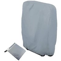 Klappstuhl-Abdeckung für den Außenbereich, Gartensitzbezug, wasserdicht, Staubschutzhülle für Terrassenmöbel, Grau von QERSTA