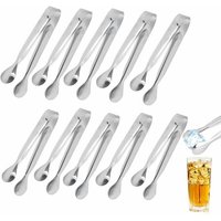 Mini-Eiszangen aus Edelstahl – 10er-Pack – für Party/Hochzeit/Bar/Küche Mini-Eiszangen aus Edelstahl – 10er-Pack – für Party/Hochzeit/Bar/Küche von QERSTA