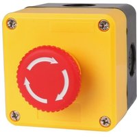 Not-Aus-Taster, Ein Not-Aus-Taster + transparente Schutzabdeckung von QERSTA