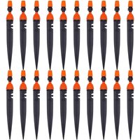 Qersta - Einstellbare Tropfbewässerungsdüse, Gartenpflanzenbewässerung, 360-Grad-Tropfer, Zerstäuber, Kühl-/Bewässerungsausrüstung (20 Stück) von QERSTA