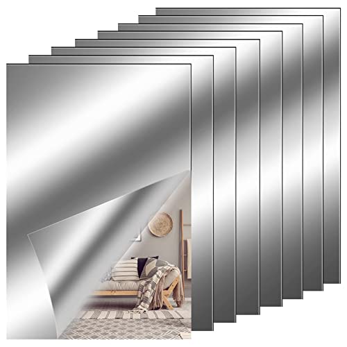 QESSUVNC 8 Stücke Spiegelfolie Selbstklebend Spiegel, Flexibler Klebespiegel Nicht Glas Spiegelfliesen Selbstklebend Fliesenspiegel Wandaufkleber für DIY Hause Badezimmer Wanddekoration (4 x 6 Zoll) QESSUVNC 8 Stücke Spiegelfolie Selbstklebend Spiegel, Flexibler Klebespiegel Nicht Glas Spiegelfliesen Selbstklebend Fliesenspiegel Wandaufkleber für DIY Hause Badezimmer Wanddekoration (4 x 6 Zoll) von QESSUVNC