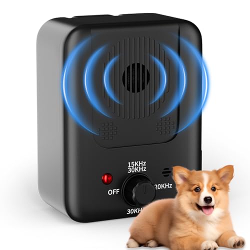 Anti Bell Gerät Hunde,3 Modi Antibell Ultraschall Gerät,33FT Bereich Hund Bellen Abschreckung Barke Box für Indoor Outdoor,Hund Bellen Schalldämpfer sicher für für Kleiner Großer Mittelgroßer von QEWEUUIE