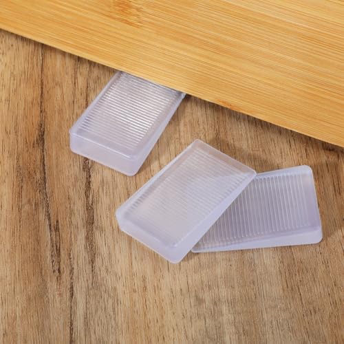 QFGasre 16 Stück transparente Tischkeile Möbelnivellierkeile Toilettenkeile für wackelige unebene Böden Befestigung der Toilettennivellierung Heimwerkerbedarf von QFGasre