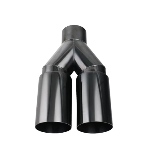 QFJFBGGH Abgasrohr Edelstahl-Einschicht-Auspuffspitze 63 Mm Einlass Gerader Schnitt 76 Mm Auslass Schalldämpfer-Endrohrende Kfz Auspuffrohr(H0EQ20111) von QFJFBGGH