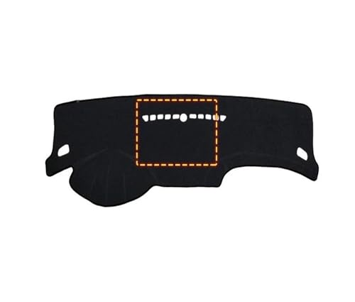 QFJFBGGH Auto-Armaturenbrett-Abdeckung Für Chevy Für Cruze 2009-2015 Auto Armaturenbrett Abdeckung Instrument Schreibtisch Sonnenschutz rutschfeste Pad Zubehör Interior(A Black NotStorage) von QFJFBGGH