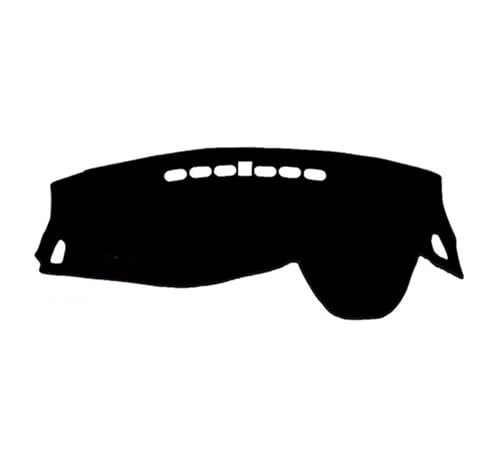 QFJFBGGH Auto-Armaturenbrett-Abdeckung Für Chevy Für Tracker 2020-2023 Armaturenbrett Abdeckung Matte Pad Protector Dashmat Sonnenschutzdach Teppich Anti-Uv Zubehör Interior(Black(Black Edge) RHD) von QFJFBGGH