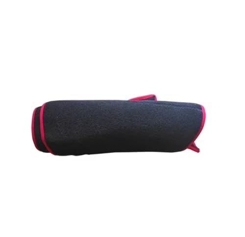 QFJFBGGH Auto-Armaturenbrett-Abdeckung Für Civic FE FL Mk11 2022 2023 Auto Sonnenschutz Anti-UV Teppich Pad Kissen Auto Dashboard Abdeckung Teppich Dash Matte Interior(RHD Red Edge) von QFJFBGGH