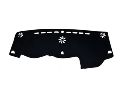 QFJFBGGH Auto-Armaturenbrett-Abdeckung Für Jeep Für Cherokee KL 2014-2021 Dashboard Abdeckung Matte Anti-Uv DashMat Dash Sonnenschirm Teppich Zubehör Interior(Black(Black Edge) LHD) von QFJFBGGH