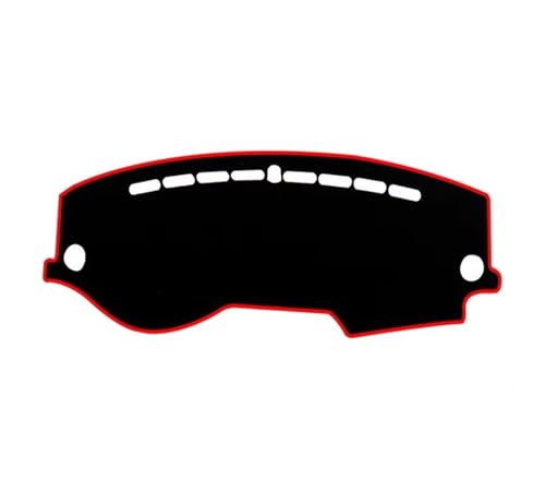 QFJFBGGH Auto-Armaturenbrett-Abdeckung Für KIA Für Rio 3 4 K2 Xline 2017-2021 Auto Armaturenbrett Abdeckung Matte Pad Dashmat Sonnenschutzdach Teppich Protector Zubehör Interior(Black(Red Edge) LHD) von QFJFBGGH