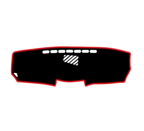 QFJFBGGH Auto-Armaturenbrett-Abdeckung Für Lexus IS250 IS350 is-F IS250C Armaturenbrett-Abdeckungsmatte Pad Sonnenschirm Dash Protect Teppich Anti-UV-Dashmat Interior(Black(Red Edge) RHD) von QFJFBGGH