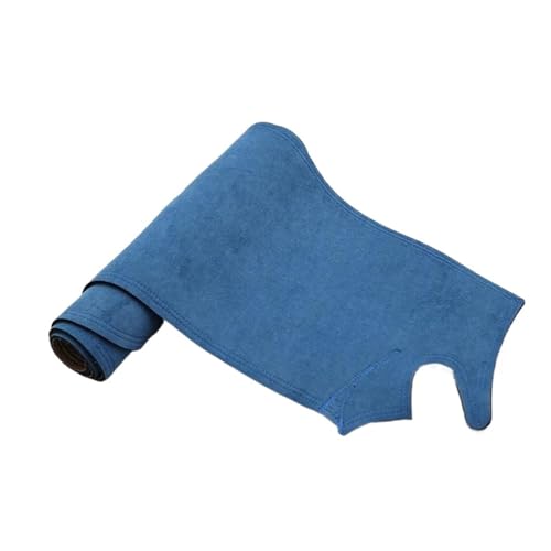 QFJFBGGH Auto-Armaturenbrett-Abdeckung Für MG5 Für MG 5 2021-2023 Wildleder Leder Dashmat Dash Anti-Rutsch-Matte Abdeckung Dashboard Pad Sonnenschutz Teppich Interior(Blue LHD) von QFJFBGGH