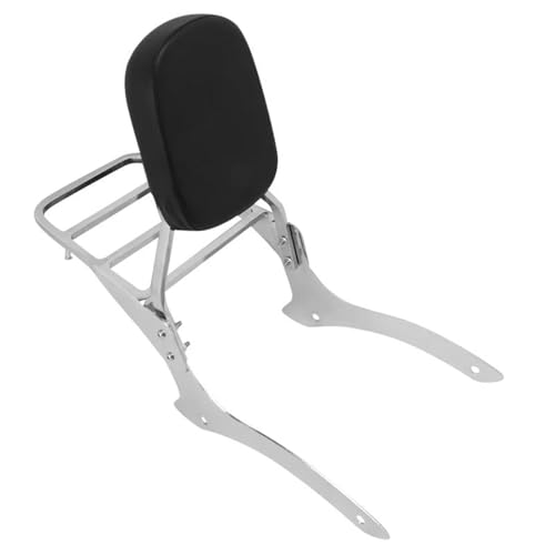 QFJFBGGH Motorrad Gepäckträger Motorrad Gepäckträger Unterstützung Abnehmbare Beifahrer Rückenlehne Sissy Bar Für V-Star XVS1100 Für Drag Für Star DS1100 Custom 1999-UP Motorrad-Gepäckregal von QFJFBGGH