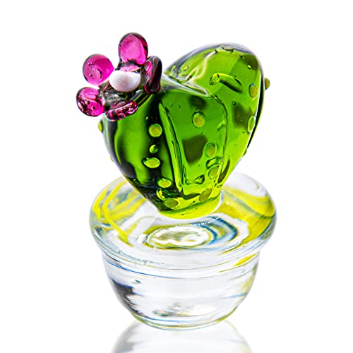 Mini-Kaktus-Glasfiguren, handgefertigt, Glasfiguren, Sammlerstücke, Tischdekoration, Simulationspflanzen von QFkris