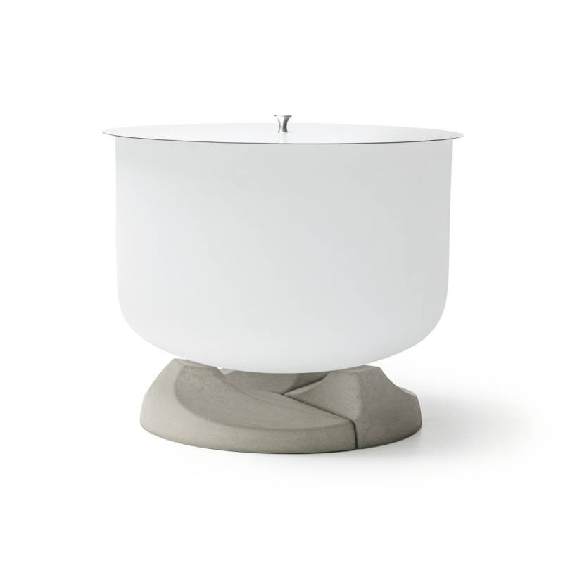 QFlame Feuerschale Set Ethanol Concrete Ø 71 cm von QFlame