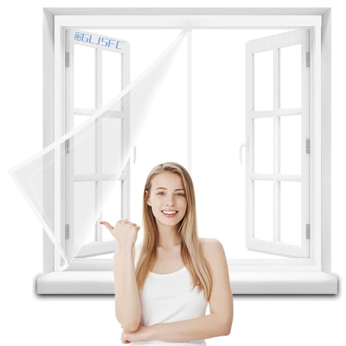 Fliegengitter Fenster Magnet, 195x110cm Insektenschutz Balkontür Fliegenvorhang Ohne Bohren Kinderleichte Klebemontage Gelten für Wohnzimmer Terrassentür Schlaffzimmer Weiß Fliegengitter Fenster Magnet, 195x110cm Insektenschutz Balkontür Fliegenvorhang Ohne Bohren Kinderleichte Klebemontage Gelten für Wohnzimmer Terrassentür Schlaffzimmer Weiß von QGLJSFC