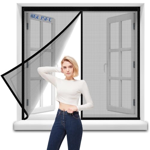 Sommer Insektenschutz Fenstervorhang Fliegennetz Fensteren 105x135cm Fliegengitter mit Magnetvorhang mit starken Magneten Mückennetz Moskitonetz Insektennetz,Anpassbare Schwarz Sommer Insektenschutz Fenstervorhang Fliegennetz Fensteren 105x135cm Fliegengitter mit Magnetvorhang mit starken Magneten Mückennetz Moskitonetz Insektennetz,Anpassbare Schwarz von QGLJSFC
