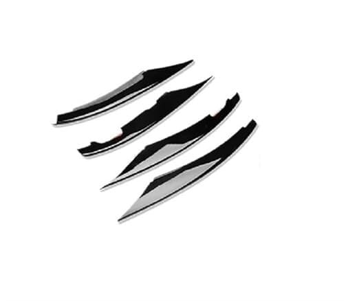 QGQFDEYUNB Autogrillgitter Auto Front Nebel Lampe Streifen Trim Abdeckung Für Benz EINE Klasse W177 V177 A180-A250 2019-2023 Front Stoßstange Grille(‎Gloss Black) von QGQFDEYUNB