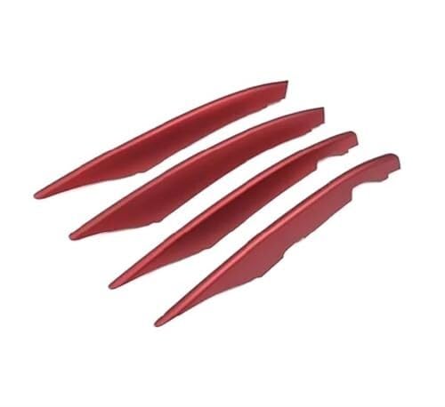 QGQFDEYUNB Autogrillgitter Auto Front Nebel Lampe Streifen Trim Abdeckung Für Benz EINE Klasse W177 V177 A180-A250 2019-2023 Front Stoßstange Grille(‎Red) von QGQFDEYUNB