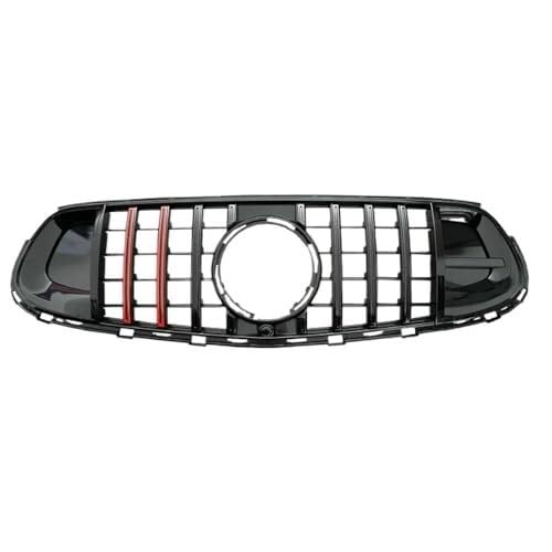 QGQFDEYUNB Autogrillgitter Auto Oberen Stoßfänger Haube Mesh Grill Für GLC X254 GLC260L GLC300L GLC63 2023-IN Schwarz Carbon Print(Black - A) von QGQFDEYUNB