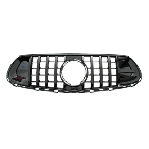 QGQFDEYUNB Autogrillgitter Auto Oberen Stoßfänger Haube Mesh Grill Für GLC X254 GLC260L GLC300L GLC63 2023-IN Schwarz Carbon Print(Black - B) von QGQFDEYUNB