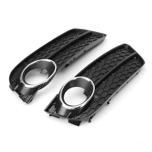 QGQFDEYUNB Autogrillgitter Front Stoßstange Nebel Licht Kühlergrill Abdeckung Trim Honeycomb 8T0807682 8T0807681 Für A5 Coupe/Sportback/Cabriolet 2008-2011 von QGQFDEYUNB