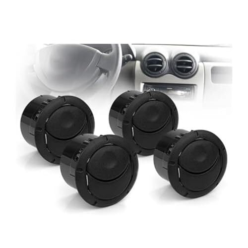 QGQFDEYUNB Autogrillgitter Für Nissan NV400 2010-On Auto Klimaanlage Vent Grille Abdeckung 8200212480(‎4pcs Black) von QGQFDEYUNB