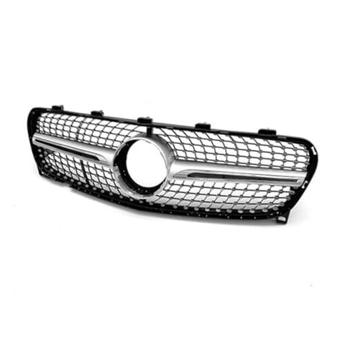 QGQFDEYUNB Autogrillgitter Silberner Front-ABS-Nieren-Sport-Haubengrill Für Benz GLA X156 2017-2019(Silver) von QGQFDEYUNB