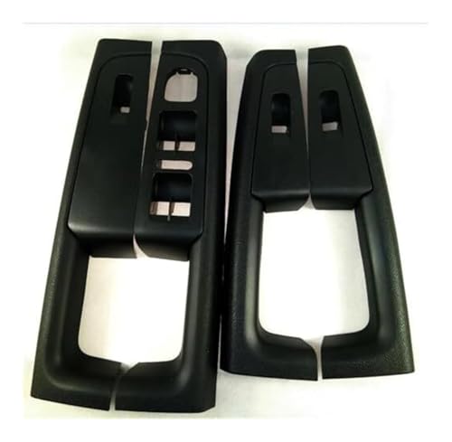 QGQFDEYUNB Chrom Türgriffe Innen Auto 2 STÜCKE Auto-Innenarmlehne, Vorder-/Hintertürinnengriff Armlehnenrahmen Schalterkasten Bedienfeldverkleidung Für Skoda Für Superb 2008-2013(‎Black Front 2pcs) von QGQFDEYUNB