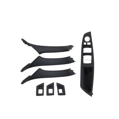 QGQFDEYUNB Chrom Türgriffe Innen Auto 7-teiliges Set Innentürgriff Und Fensterschalterfeld RHD Für F10/F11/F18 520/523/525/528/530 von QGQFDEYUNB