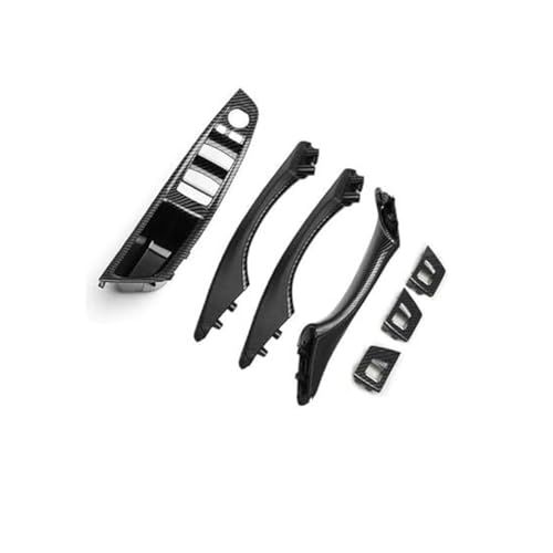 QGQFDEYUNB Chrom Türgriffe Innen Auto Auto Innen Türgriff Abdeckung Pull Für 5 Series F10 (2011-2016) 520i/528i/530i/535d/535i/550i(Assembly Carbon) von QGQFDEYUNB