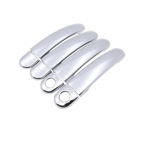 QGQFDEYUNB Chrom Türgriffe Innen Auto Autotürgriffabdeckung Trim Set Kappe Für Seat Für MK1 1M (1999-2004) Auto-Styling-Zubehör(‎4 Door 2 Keyhole) von QGQFDEYUNB
