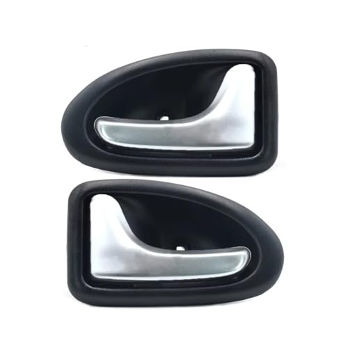 QGQFDEYUNB Chrom Türgriffe Innen Auto Für Megane 1995-2002 Für Clio 1998-2008 Für Scenic 1999-2005 Für Trafic 2001-2014 Auto Innentürgriff Ersetzen Sie Die Innentür.(1 Pair Silver) von QGQFDEYUNB