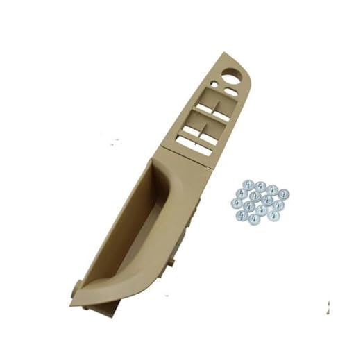 QGQFDEYUNB Chrom Türgriffe Innen Auto Innenausstattung Upgrade Linker Fahrerinnentürgriff Ersatz Für 3er E90 E91 316-328i 2004-2012(‎Beige) von QGQFDEYUNB